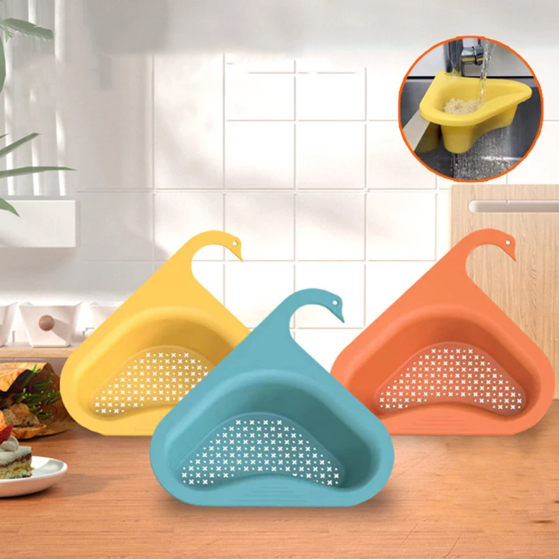 Fruit&Vegetable Drain Basket  Kitchen Leftover Sink Strainer Sink