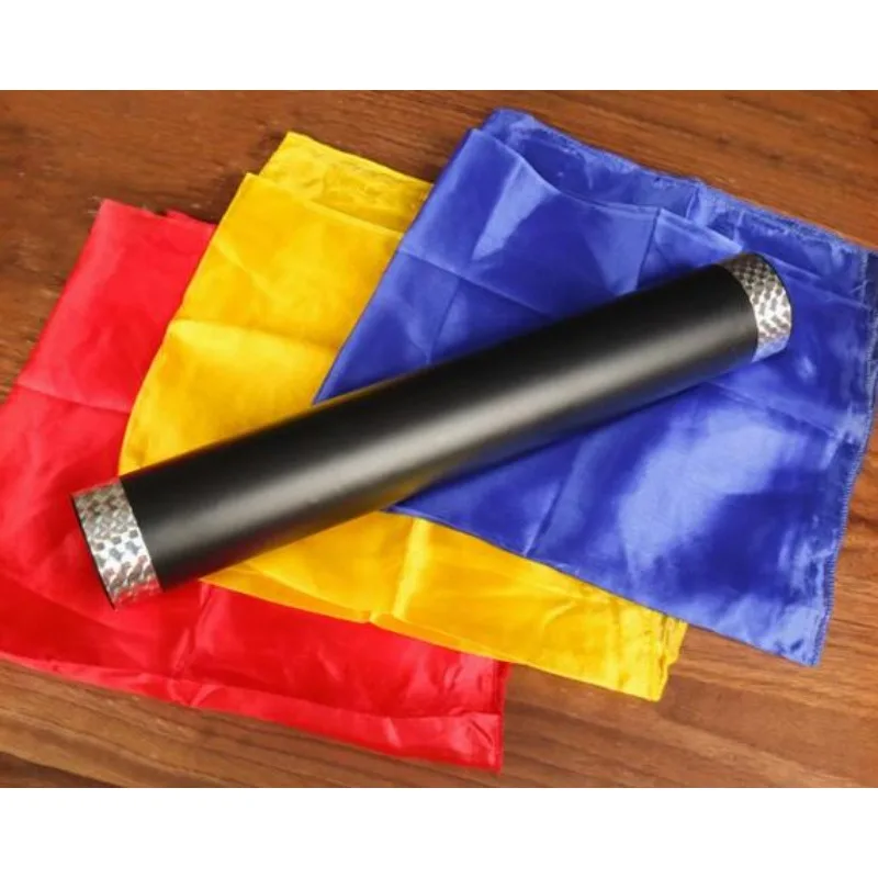 Kameleon Hanky Dye Tube Magiczne Sztuczki Sceniczne Jedwabne Apaszki Iluzje Magika Impreza Pokaz Magiczny Gadżety Komedia Uliczna Mentalizm
