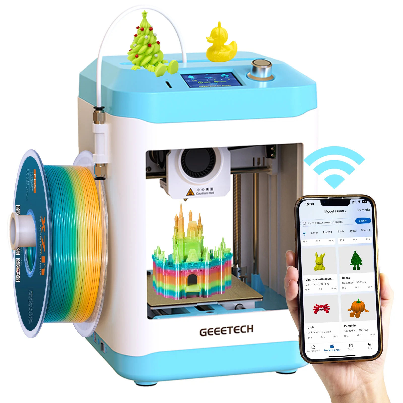 Geeetech M1S 3D Printer Fully Auto Leveling Desktop 3D Printer High Precision Quiet Printing