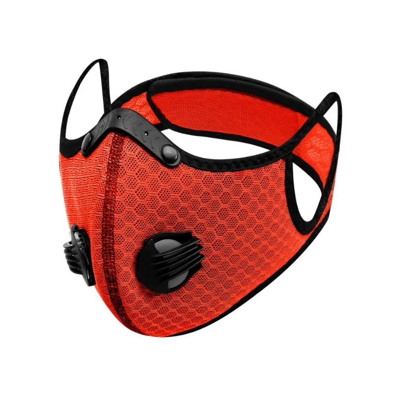 Outdoor Cycling Face Mask with Filter Mask Breathable Half Face Anti-Pollution Reusable Washable Sports Mask