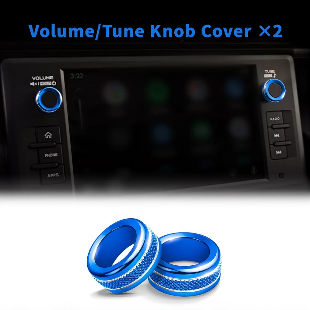 7 Piece A C Volume Rearview Mirror Knob Cover Set for Toyota GR86 For BRZ 2021 2025 Interior Accessories Aluminum Alloy