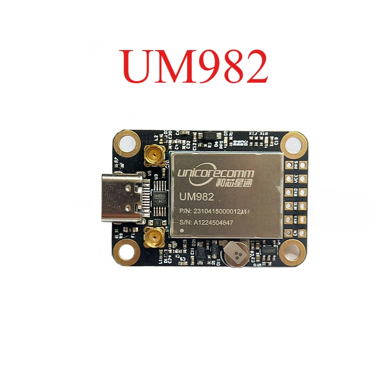 ZED-F9P/UM982 Differential high-precision centimeter-level GPS module board GNSS Beidou UAV mapping module