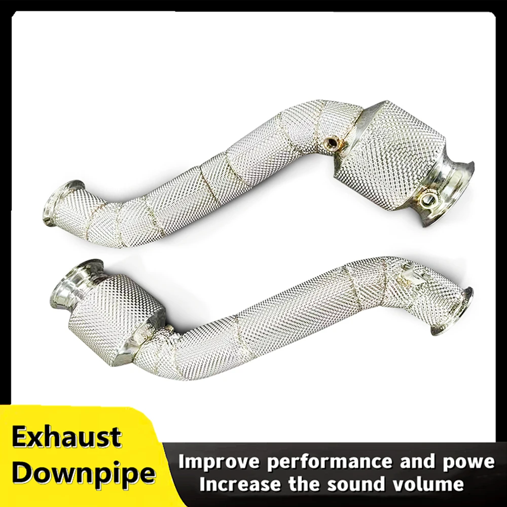 For McLaren GT 4.0T 2019-2023 Auto parts head High performance exhaust system downspout with heat shield