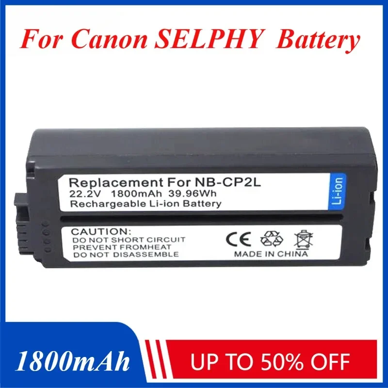 

22.2V 1800mAh NB-CP2LH NB-CP2L Battery for Canon SELPHY NB-CP1L CP510 CP600 CP710 CP730 CP760 CP780 CP800 CP900 CP910