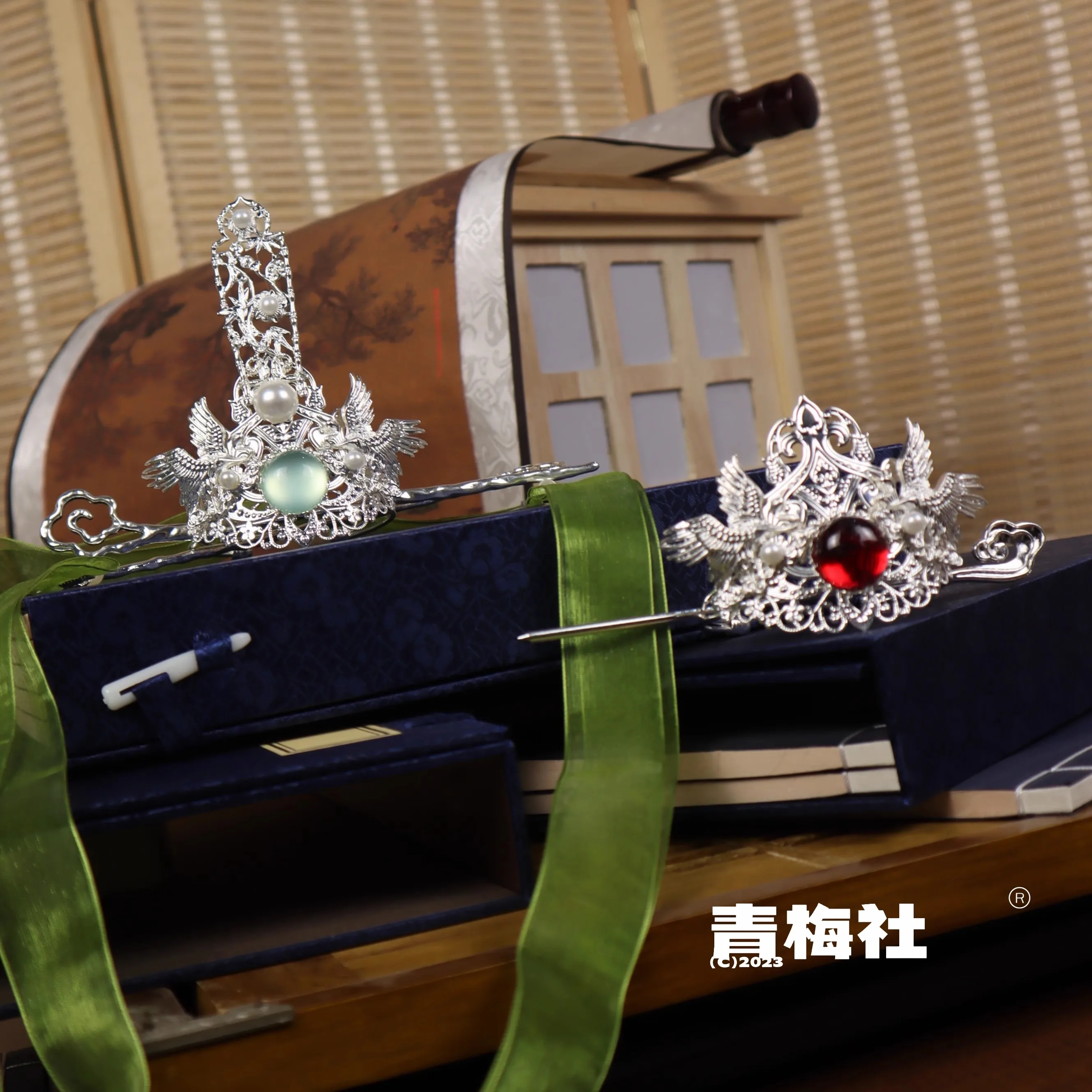 Scum Villain Self Saving System Shen Qingqiu Cosplay Hair Crown Tiara Tian Guan Ci Fu Shi Qingxuan Cosplay Hair Crown Hairpin