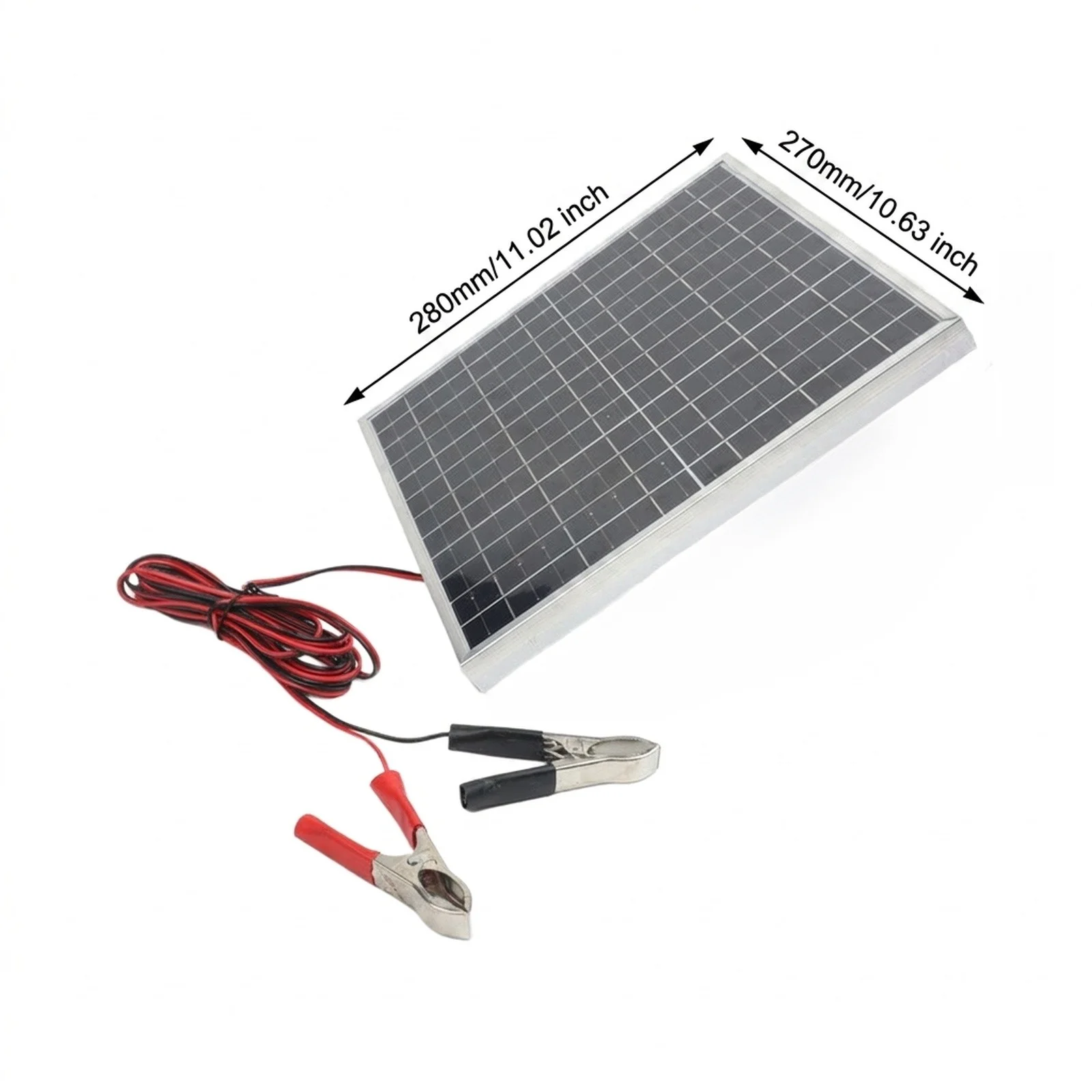 For RV Trips Portable for Solar Panel Weather Resistant for Solar Panel for Solar Panel for maximum Power 20W Short Circuit