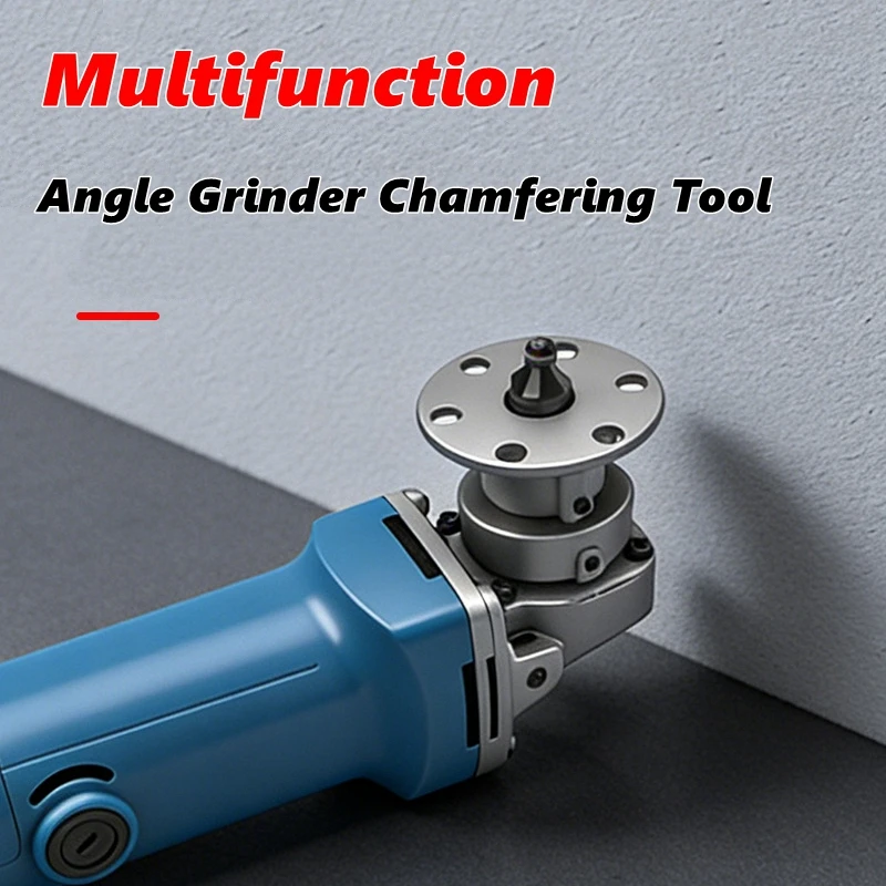 Angle Grinder Chamfering Tool with Adjustable Guide Professional Aluminum Cast Iron Chamfer Bit Multifunction for Angle Grinder