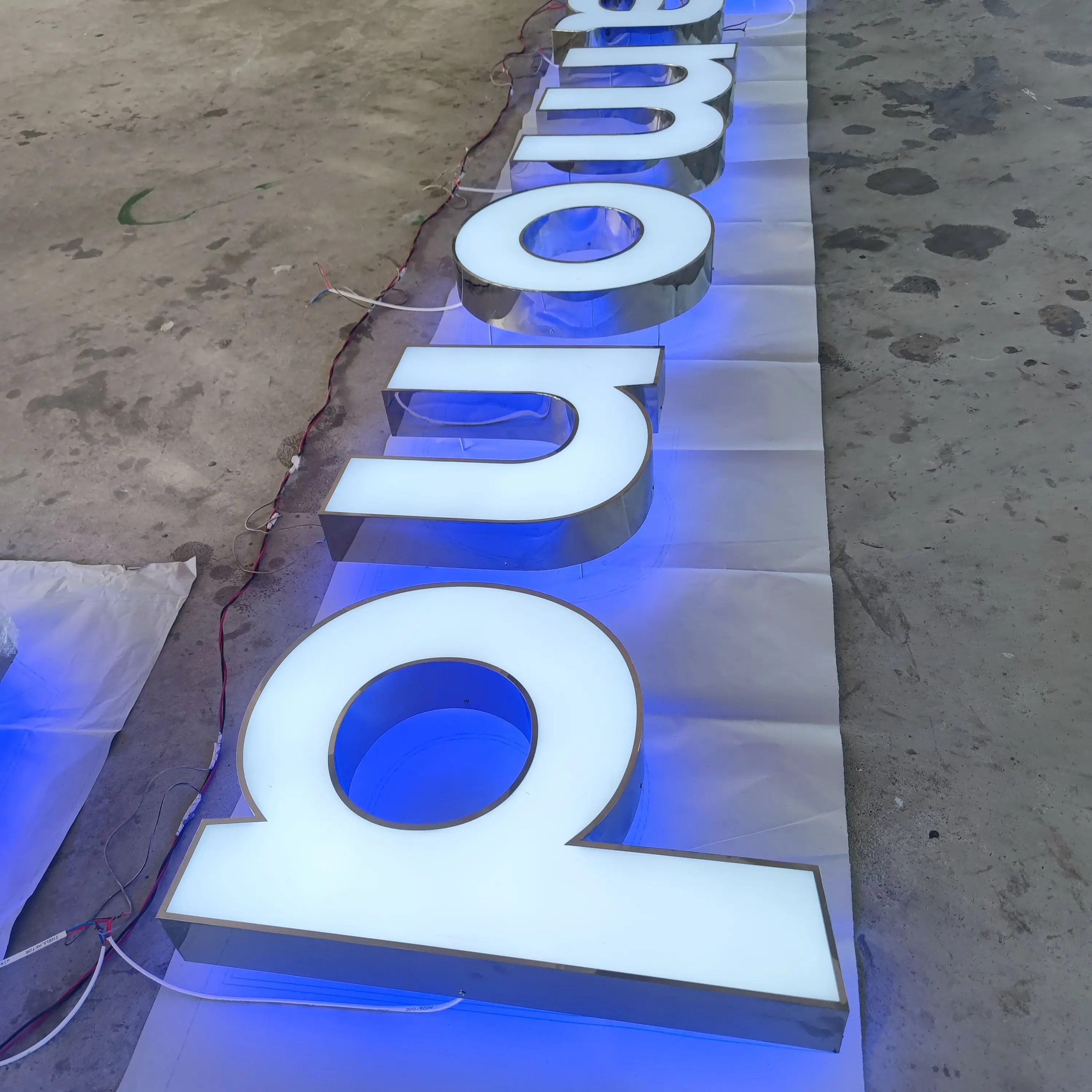 3D Led Metal Letter Sign Led Outdoor Store Sign Letter For Wall Custom Led Letter