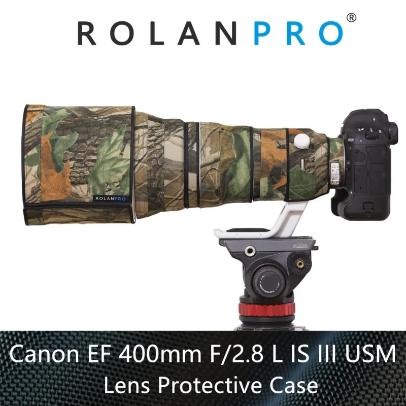 ROLANPRO Waterproof Lens Coat For Canon EF 400mm F2.8L IS III USM Camouflage Lens Case Lens Protective Sleeve Guns Cover