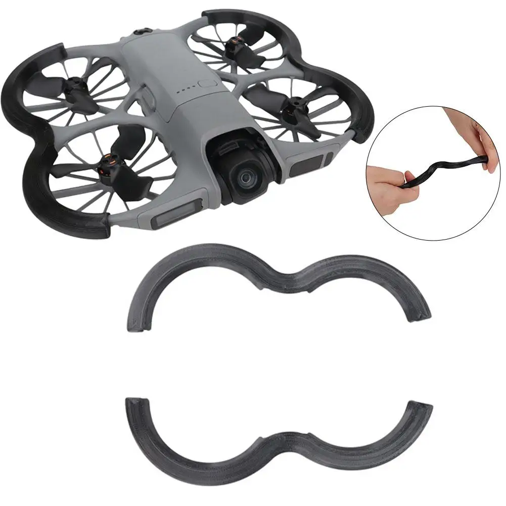 2PCS Soft Rubber Airbag Strip Propeller Protection Ring for DJI NEO 2 anti-scratch anti-collision Cover Guard Drone Accessories