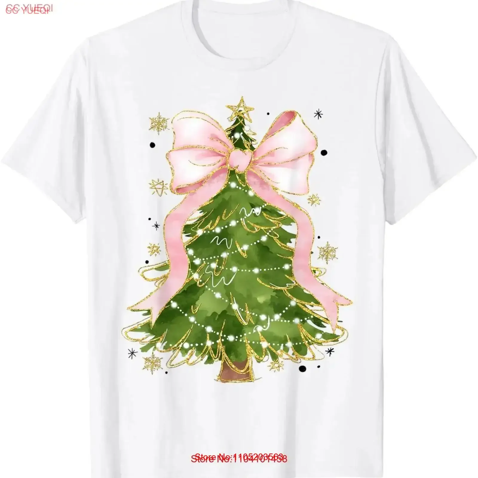 Coquette Bow Christmas Tree Xmas Holiday Girly Outfit Women T Shirt vintage Washed Top For Everyday Wear Slightly Unisex