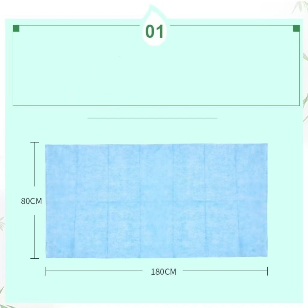 10pcs Disposable Medical Bed Sheet Nursing Pad Sterile Waterproof Massage Beauty Salon Non-Woven Pad Single Use