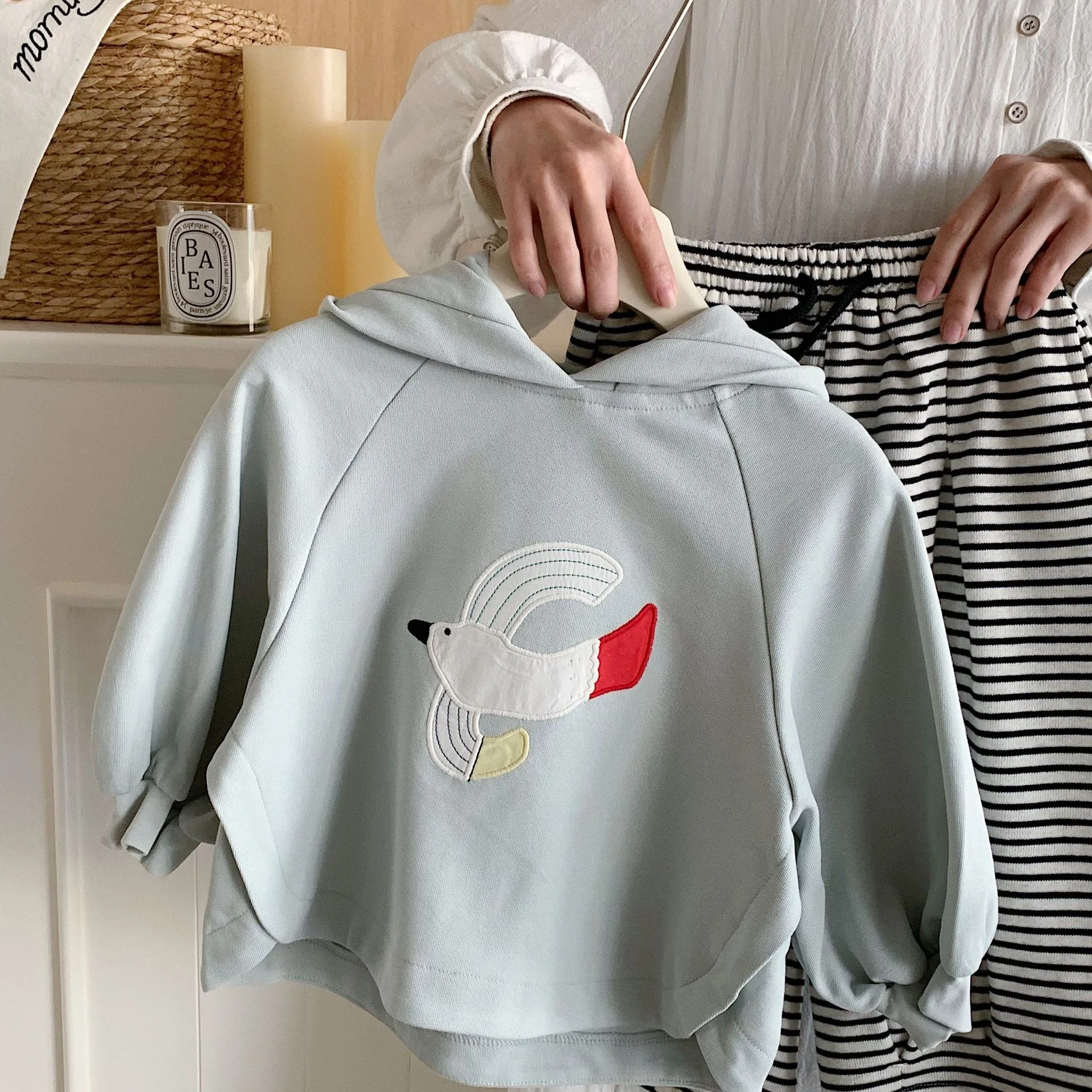 

Детская толстовка 2026: Новинка весенней коллекции, детская толстовка с мультяшным принтом, повседневный модный топ для мальчиков и девочек в западном стиле