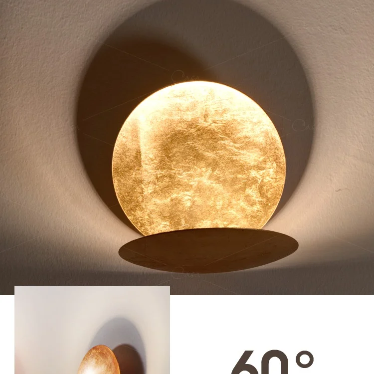 Tengu eclipse moon eclipse moon wall lamp Scandinavian Italian designer stairs bedroom bedside casa wall hanging