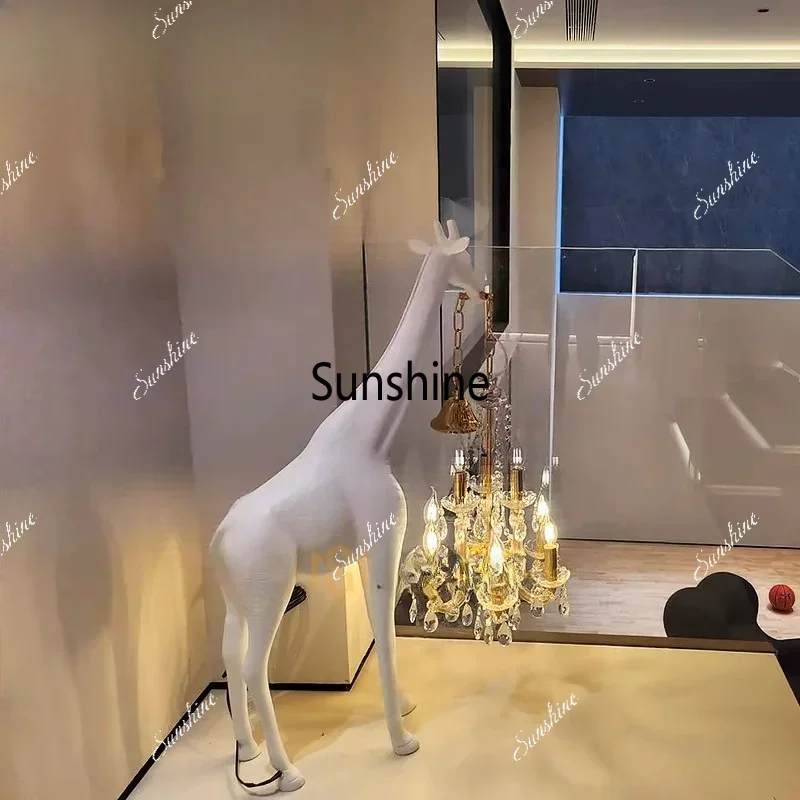Modern minimalist atmosphere giraffe floor high-end decoration ornament