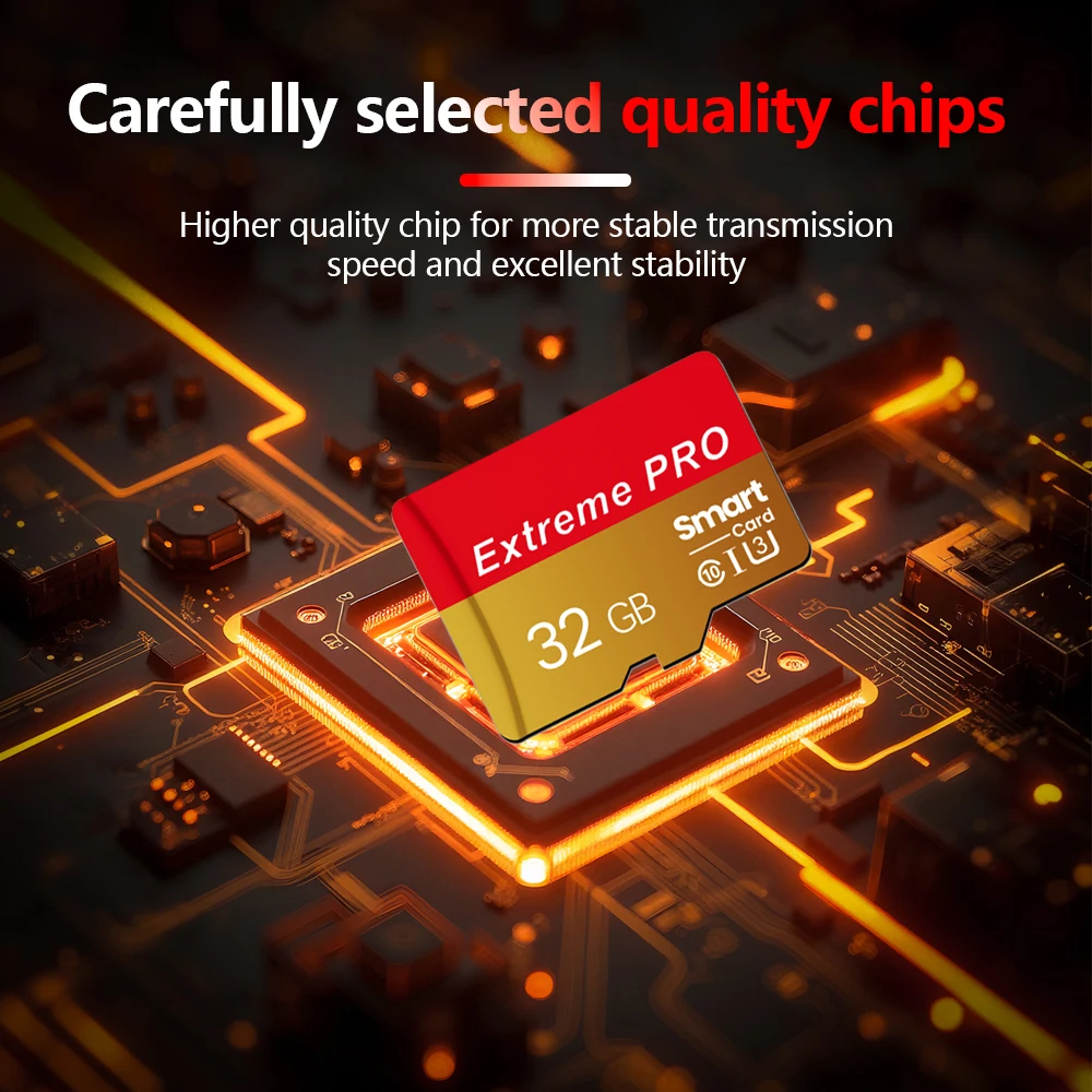 Original TF Card 64G Class10 A1 for Surveillance Video MP3 MP4 Mobile Phone Memory Card 32GB U1 TF Card U3