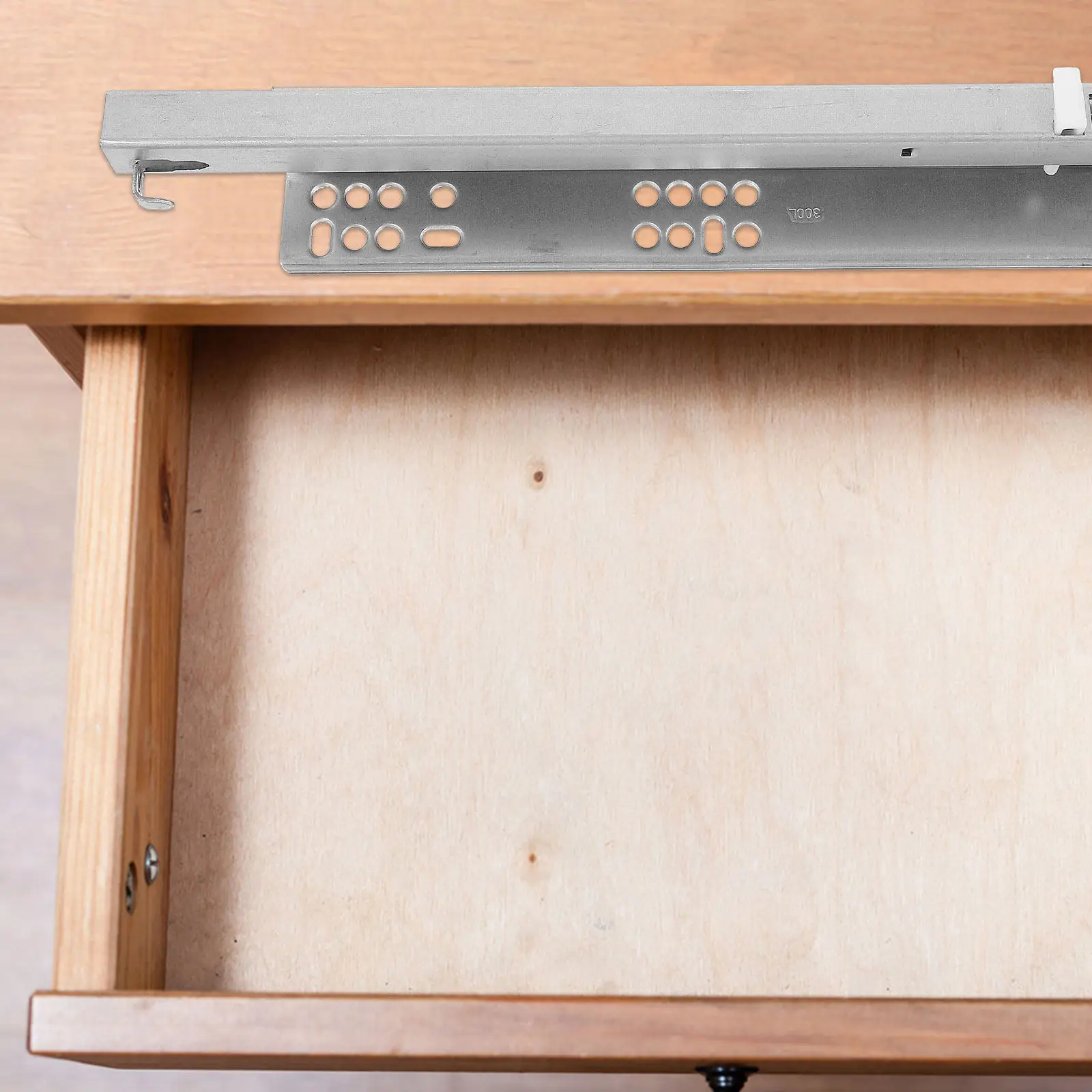 Soft Close Drawer Slides 2 Pack Full Extension Heavy Duty Bottom Mount Hidden Cabinet Rails for Kitchen