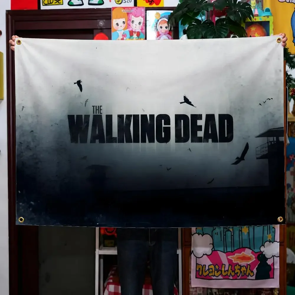TV The Walking Dead TWD Daryl Rick Carl Flags Wall Hanging Background Flag Wall Decor Banners for Outdoor Bedroom Dorm Room