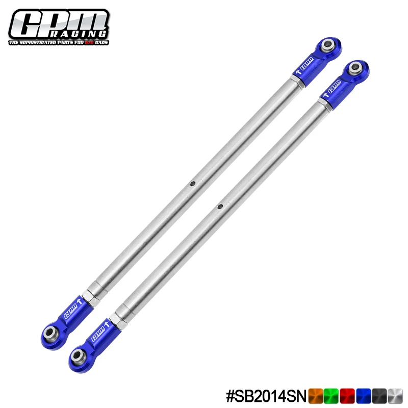 GPM SST barre supérieure arrière à 4 maillons avec extrémités en alliage 7075 pour LOSI 1/6 Super Baja Rey 2.0-pièce de mise à niveau de course