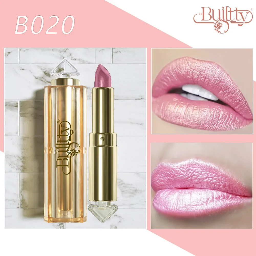 Lápiz labial dorado nueva moda lápiz labial mate resistente al agua lápiz labial Sexy de larga duración maquillaje coreano