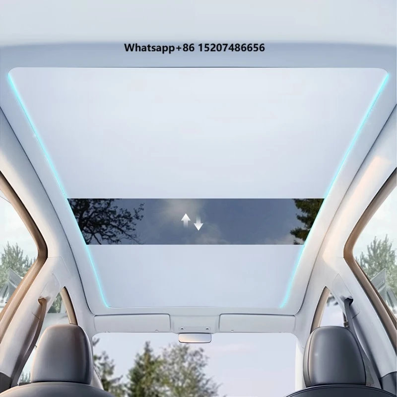 Power Sunshade Voice-Controlled Electric Sunshade with Ambient Lighting for  Model Y Juniper 2025 2026