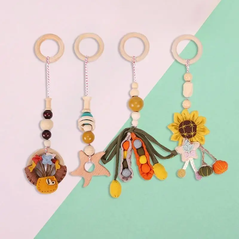 

U13F 4pcs Baby for Play Gym Frame Pendents.