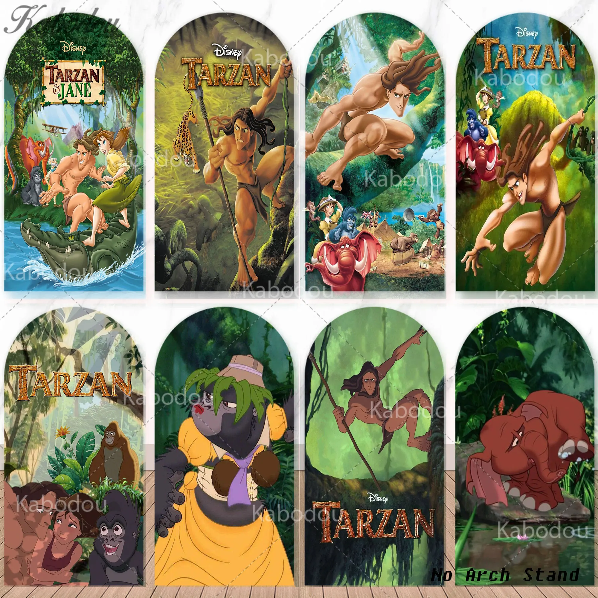 The Tarzan Backdrop Arch Cover Kids 1st Birthday Party Decoration Baby Shower Bedroom Banner Photography Background Studio Props