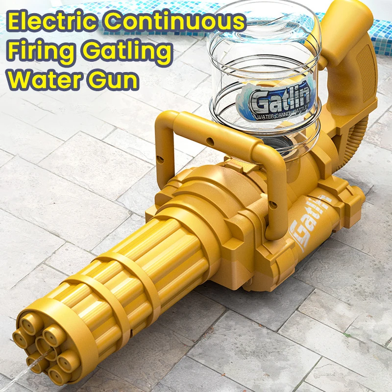 2024 Electric Water Gun High-Tech Automatic Water Soaker Guns Large Capacity Summer Pool Party Beach Outdoor Toy for Kid Adult