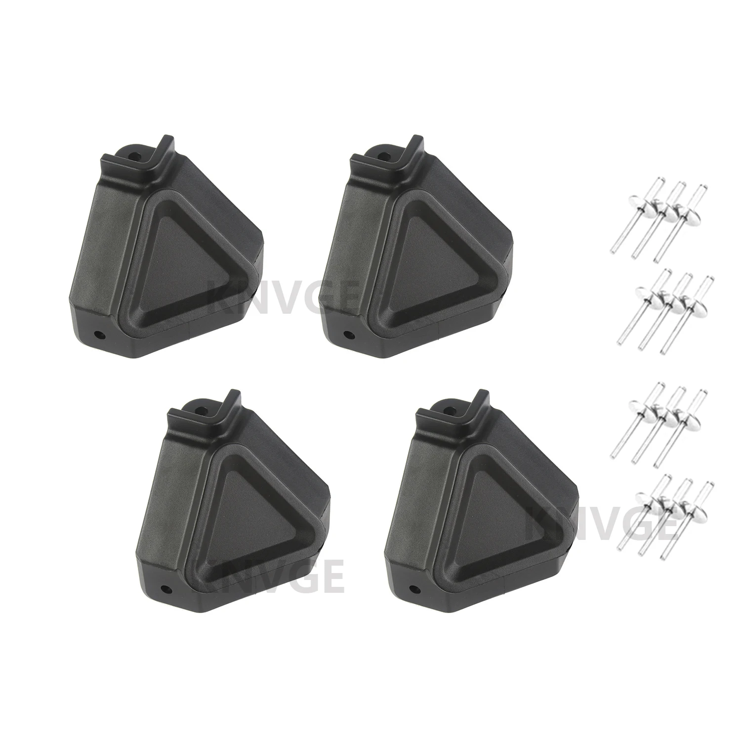 4PCS Motorcycle Aluminum Side Box or Tail Box Protection Angles Motorbike Scooter Stainless Steel Trunk Cornerite Accessories