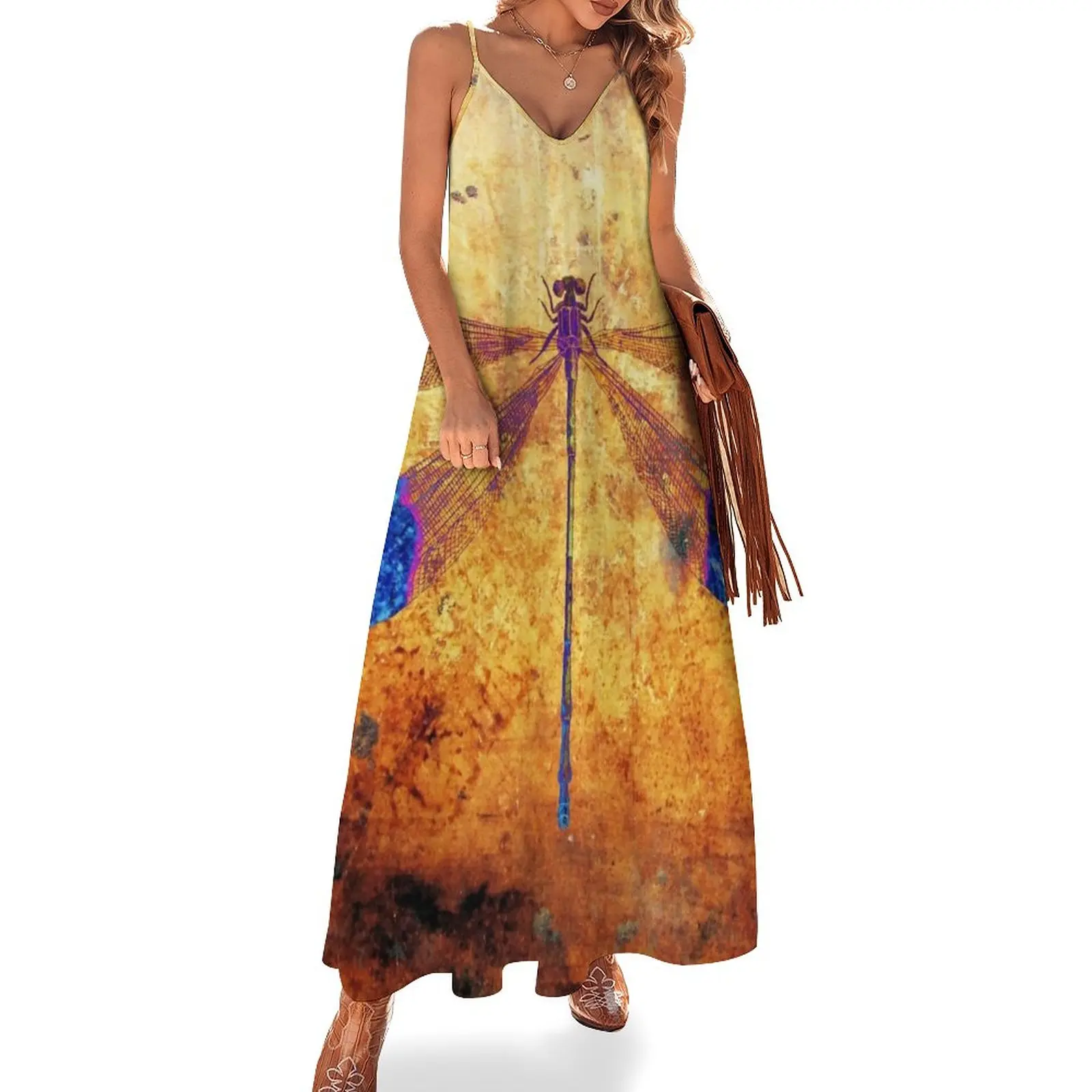 

Dragonfly in Amber Sleeveless Dress women dress dresses for women 2023 luxury designer party luxury dresses Women's summer suit