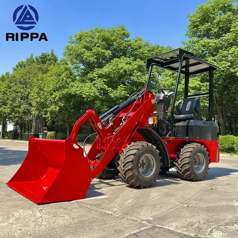 EPA Engine 4x4 Mini Wheel Loader Backhoe Front Loader 1700kg Perkins Engine