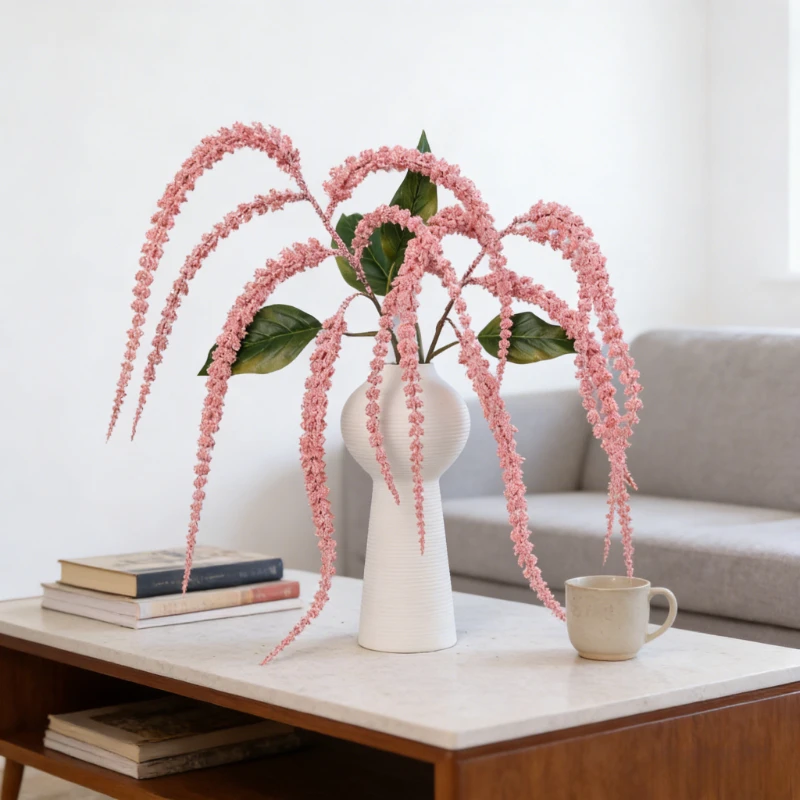 36.2 Inches Artificial Strings of Pearls Plants for Indoor Home Project Wedding Hotel Mall Floral Decor Photography Props - view 6