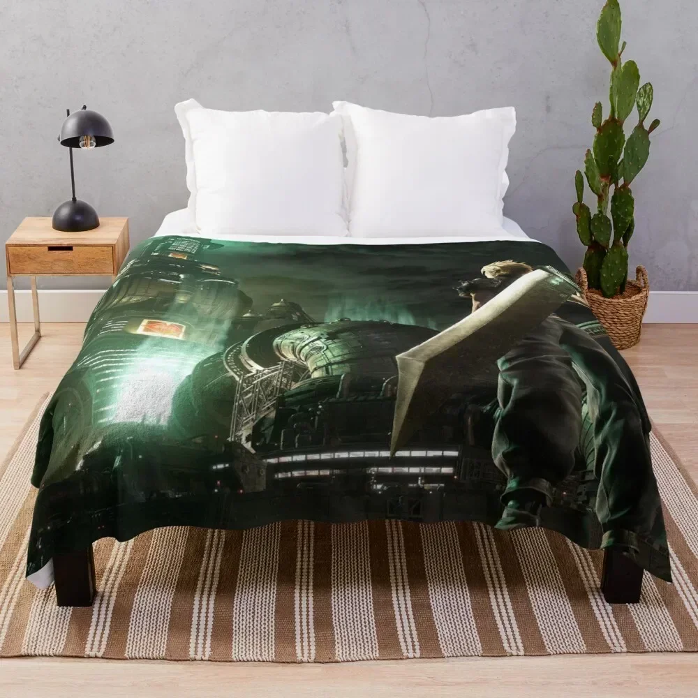 

Cloud Strife VS ShinRa [Remake] Throw Blanket Warm for sofa Sofa valentine gift ideas Blankets
