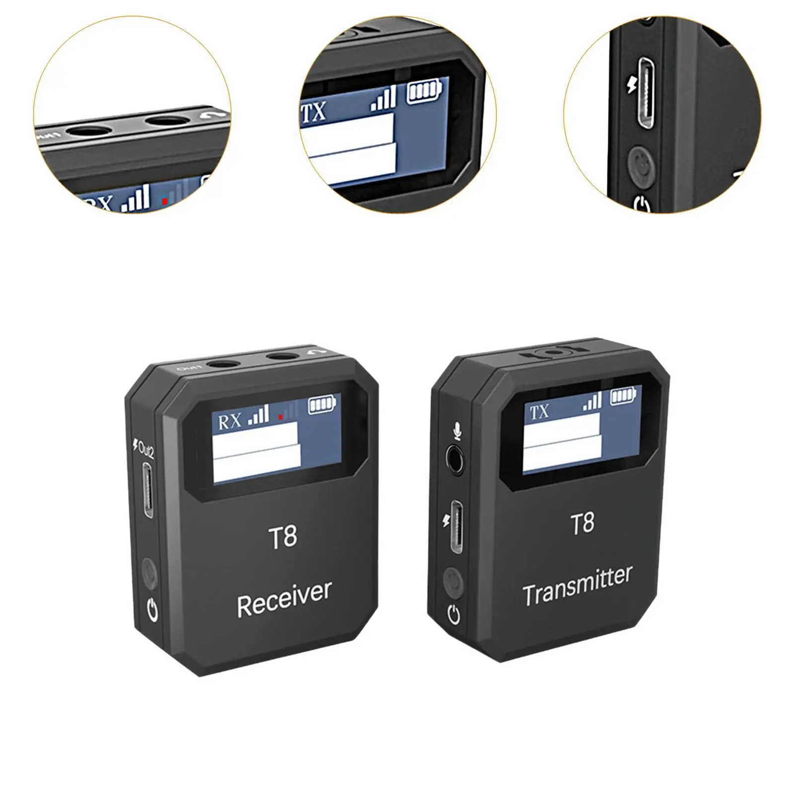 Drahtloses Lavalier-Mikrofonsystem zur Rauschunterdrückung für Interview-Restaurants