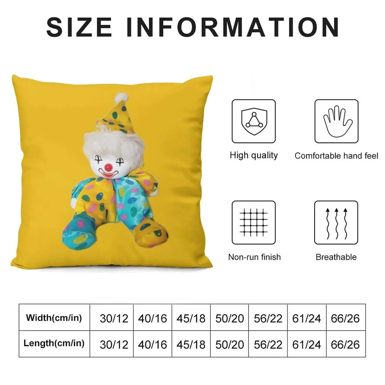 Jelly Bean Clown Throw Pillow Anime Cushions For Children Decorative Cover For Living Room pillow