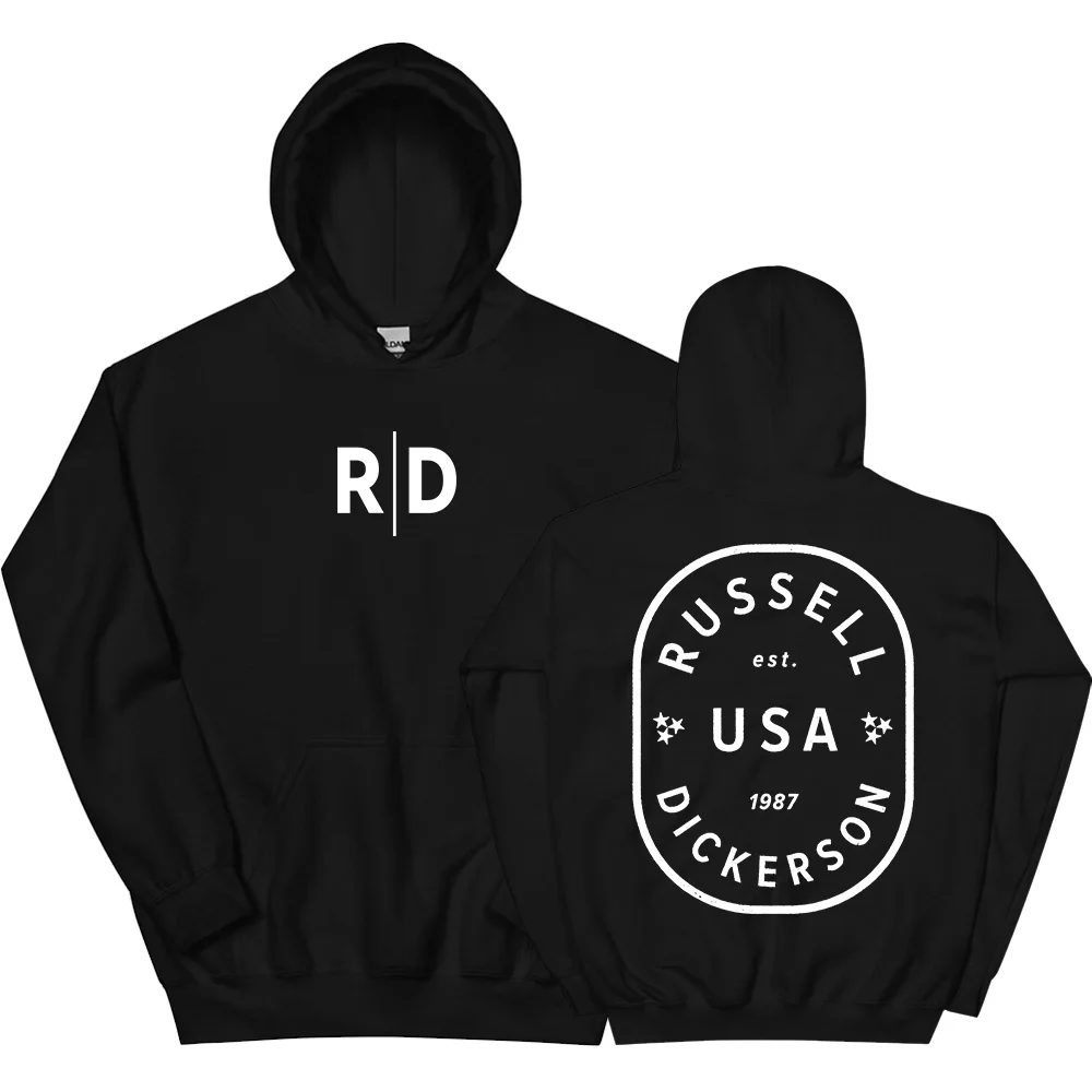 

Russell Dickerson Logo Hoodies Winter Fleece Casual Male Sweatshirts Hooded Men Women Unisex Streetwear Hip Hop Graphic Clothing