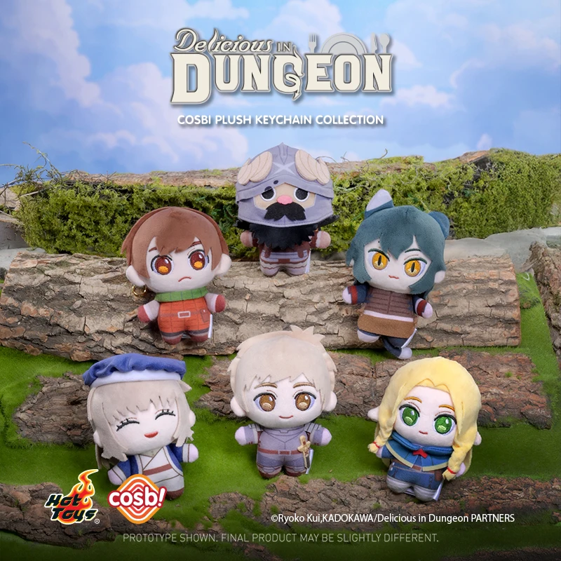 Hot Toys Delicious in Dungeon Pluche Sleutelhanger Laios Marcille Collection Rugzak Hanger Blind Box Kerst Mysterieuze Geschenken