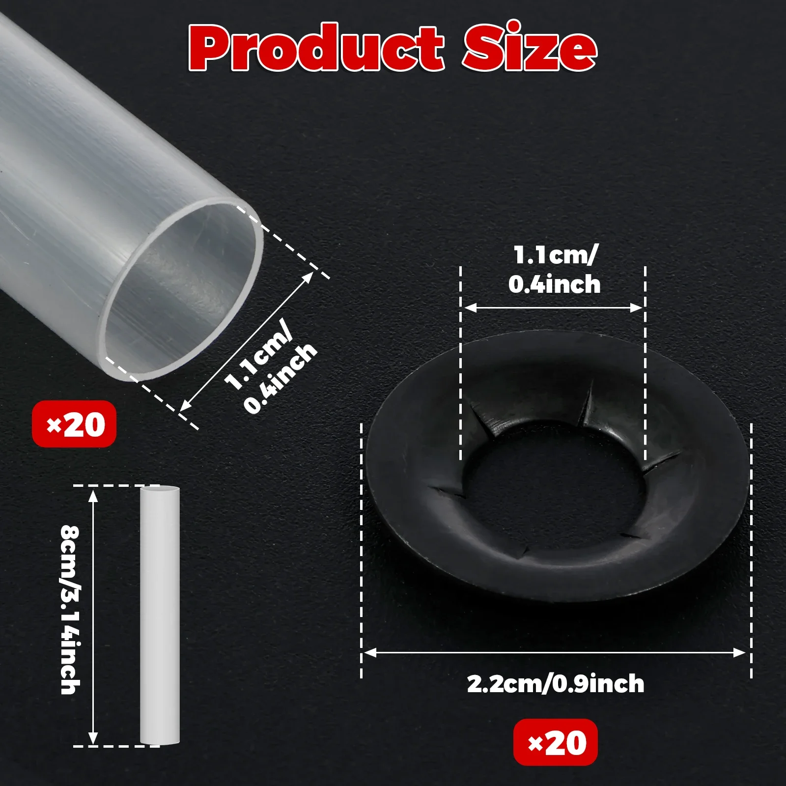 20Pcs Garage Door Hinge Quiet Roller Sleeves ABS Barn Door Hinge Rollers Noise Reducing Carpark Doors Wheels Easy to Use Depot