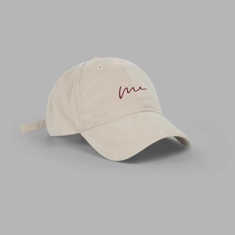 Retro Retro bestickte Baseballmütze, neue große Entenzungenmütze mit Buchstaben, modischer Sonnenschutzhut, verstellbare Sportmütze für Damen