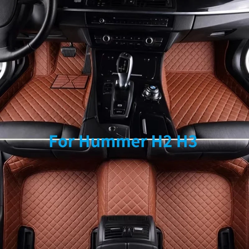 

Custom Car Floor Mats For Hummer H2 2003-2005 2006-2009 H3 2003-2005 2006-2009 Full Coverage Floor Mats Luxury Floor Liners