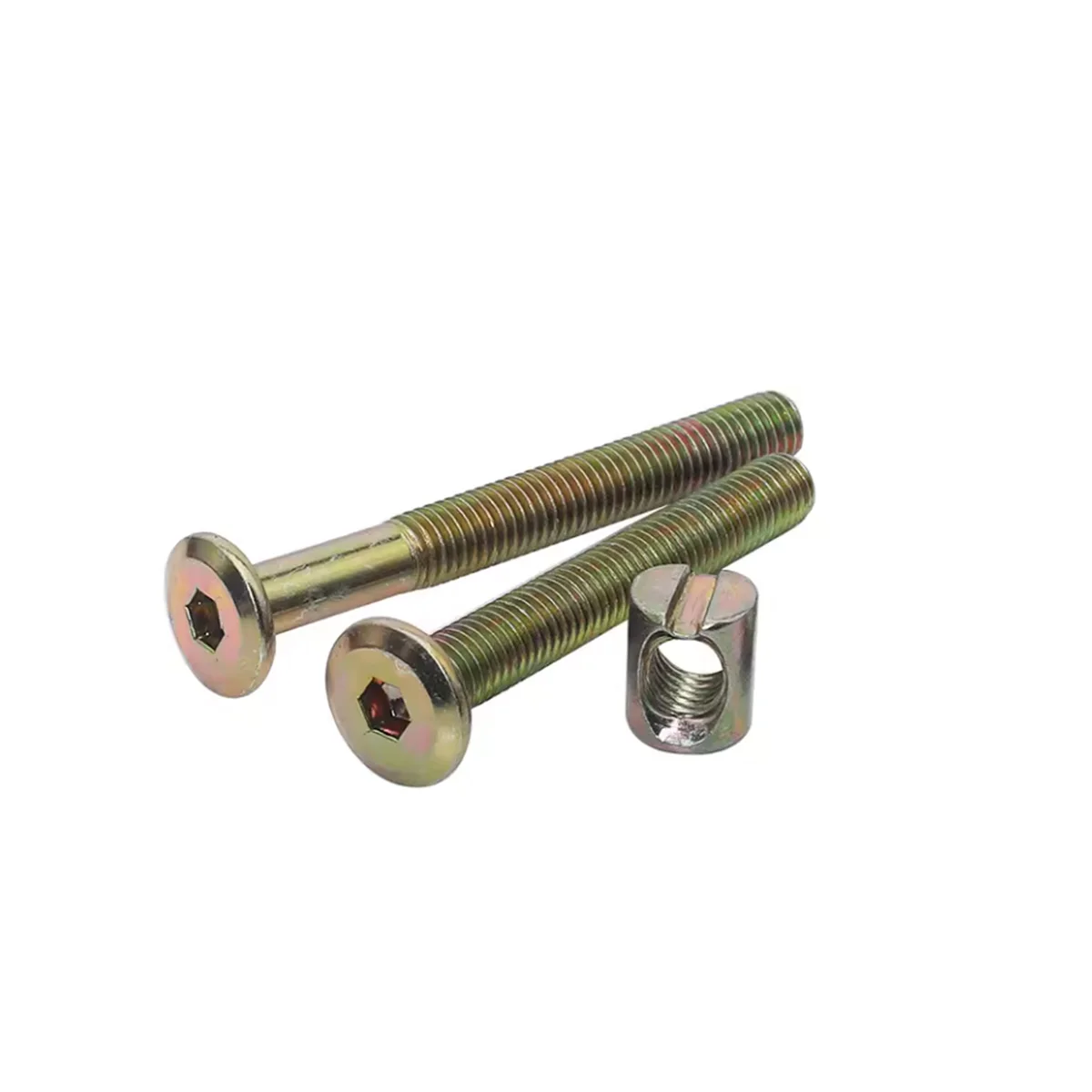 M6M8 Crib Board Connection Piece Table Chair Cabinet Horizontal Hole Furniture Hammer Screw And Nut Set