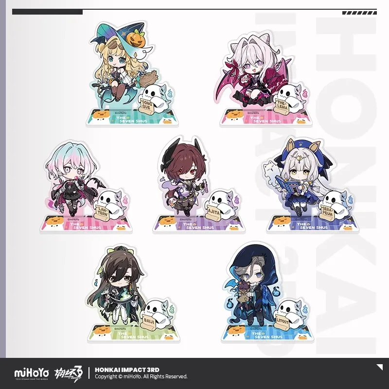 Game Honkai Impact 3rd Ⅱ Official miHoYo Original Thelema Ajita Litost Baiji QS Theme Series Q Version Acrylic Stand Anime Gift