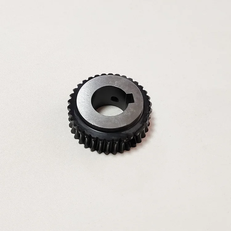 55x25x23mm 134 Teeth Black CD Rubber Cloth Worm Gear