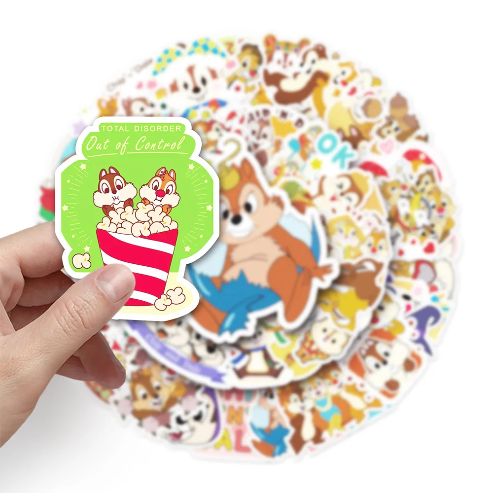 10/30/50pcs Disney Cartoon Chip 'n' Dale Stickers Aesthetic Anime Graffiti Decals DIY Laptop Notebook Waterproof Cute Sticker view 5