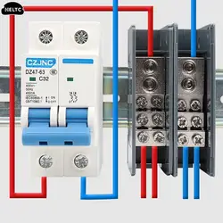 1PCS 150A Din Rail Terminal Block Distribution Box One in Multiple out Universal Power Junction Box for Circuit Breaker