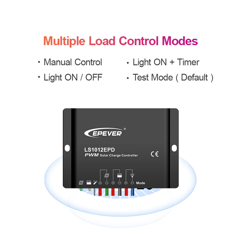 EPEVER 10A 20A Solar Street Light Solar Charger Controller with Timer and Light Controller IP67 Waterproof LS1024EPD LS2024EPD