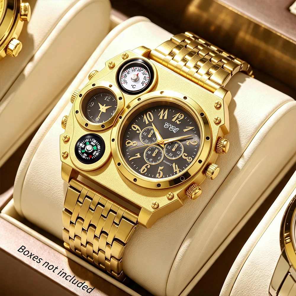 1Pc Men's New Quartz Watch, Practical And Versatile, The Best Choice For Giving Gifts To Fathers And Boyfriends (No Box Given)