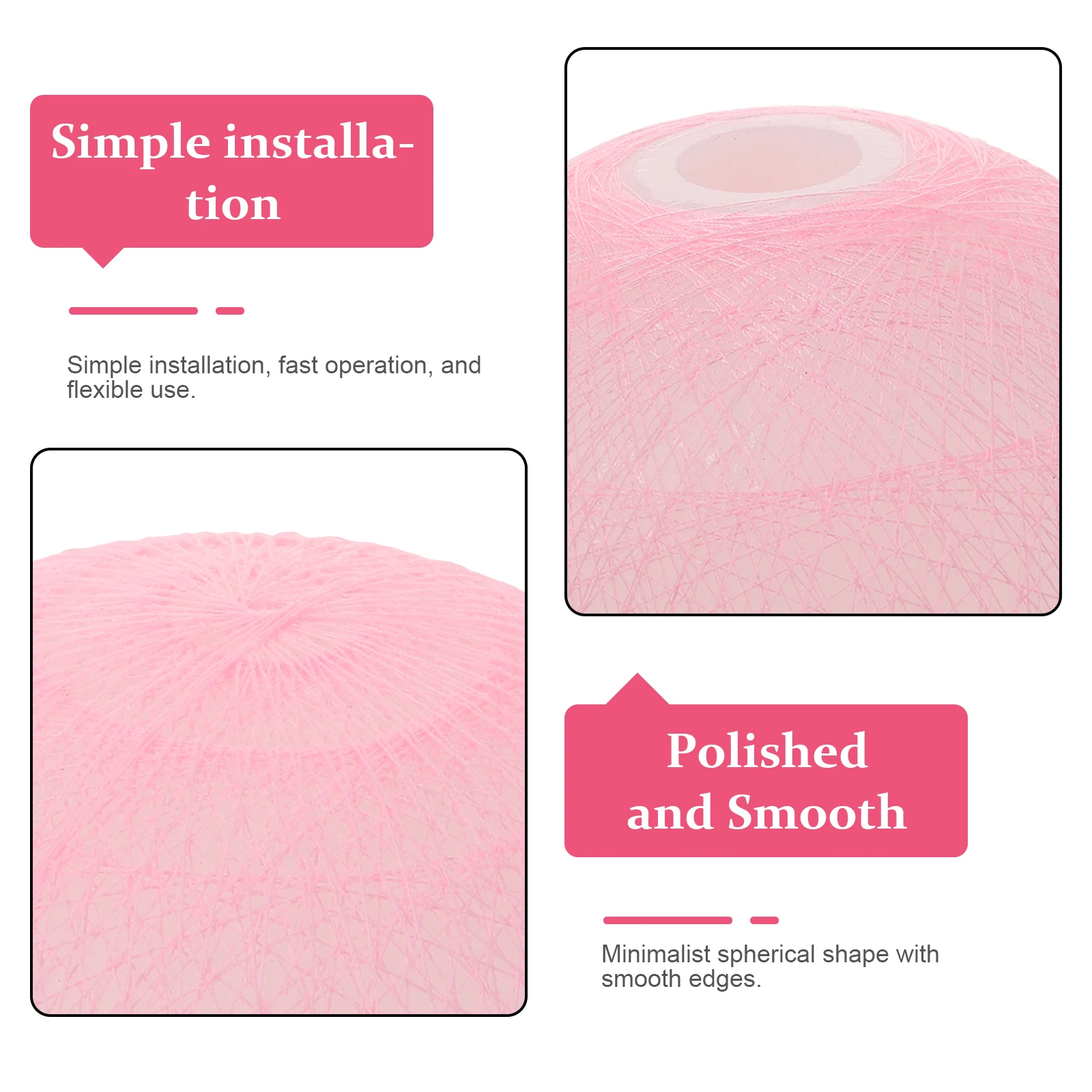 

Ball Lampshade Decorative Decorate Globe Replacement Shades for Table Pe Replacemnt