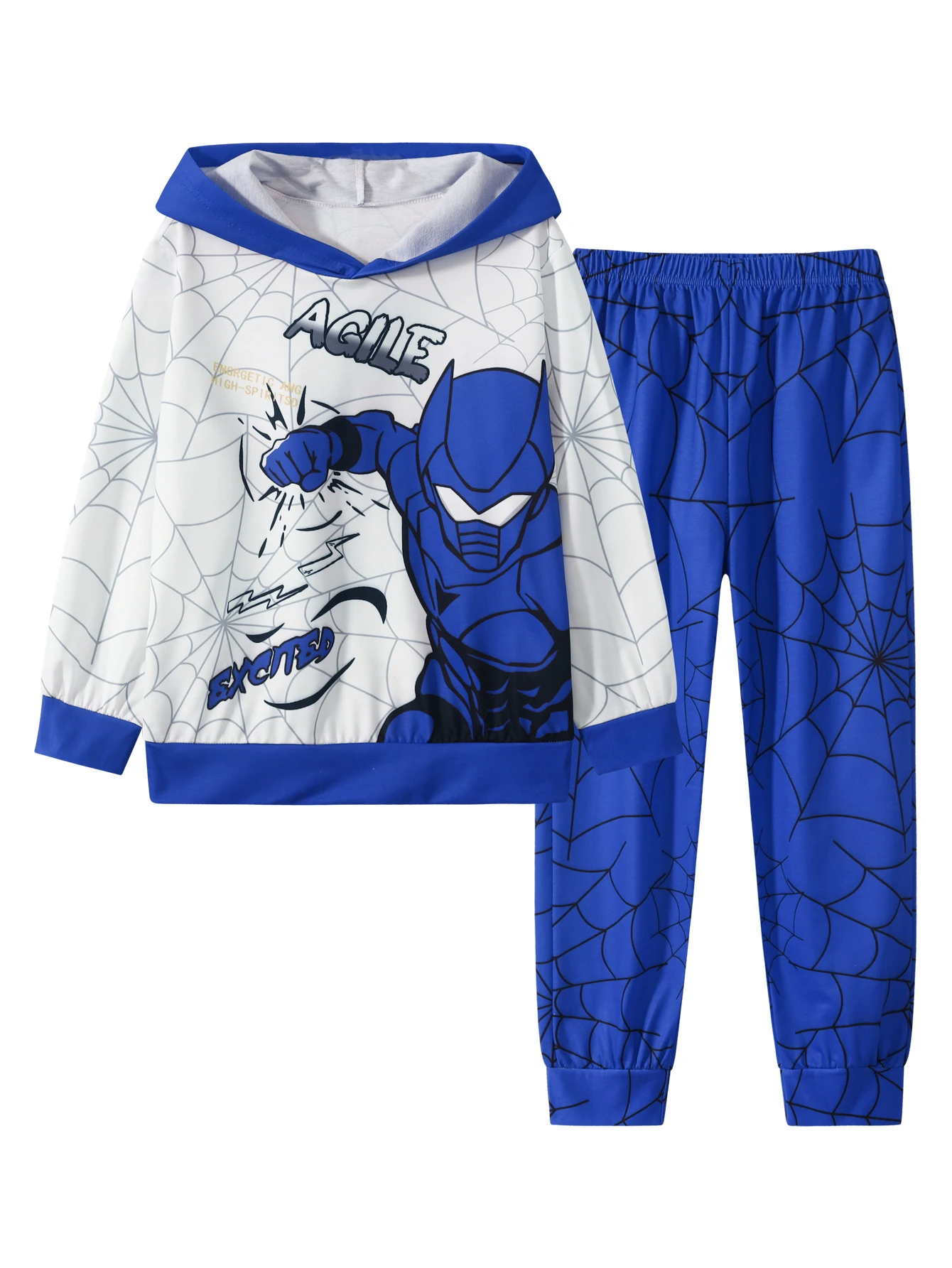 2 قطعة عيد الميلاد الأولاد الزي مقنعين البلوز فستان أطفال مع سروال داخلي كم طويل عادية مريحة ملابس الأطفال العصرية اللعب في الهواء الطلق S #3