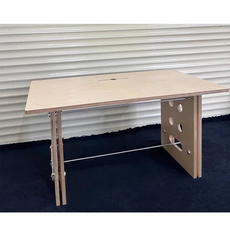 Medieval Birch Ocean Board Optical Shaft Household Desk Writing Desk Computer Desk Workbench Table